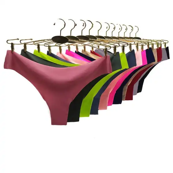6 x Womens Sheer Nylon / Cotton Briefs - Assorted Colours Underwear Undies 87393