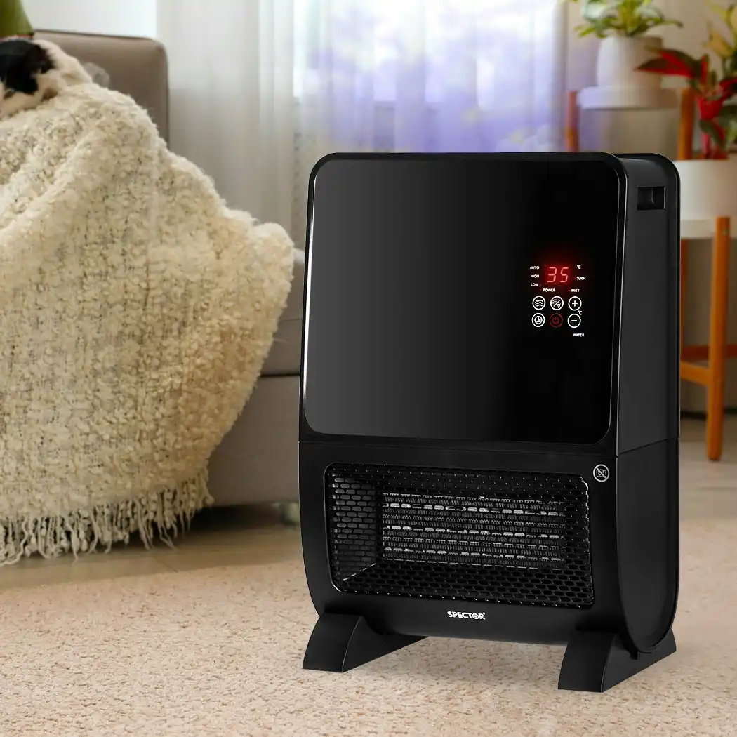 Spector Heater Humidifier 2 In 1 Portable Space Ceramic Fast Heating 2000W